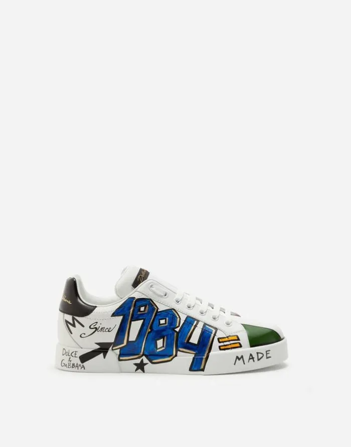 Dolce and Gabbana Sneakers Women New DGLimited Portofino Sneakers White