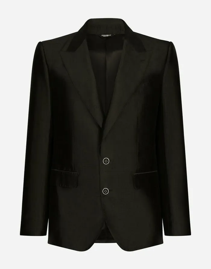 Dolce and Gabbana Suits And Blazers Men Singlebreasted Siciliafit Suit Black