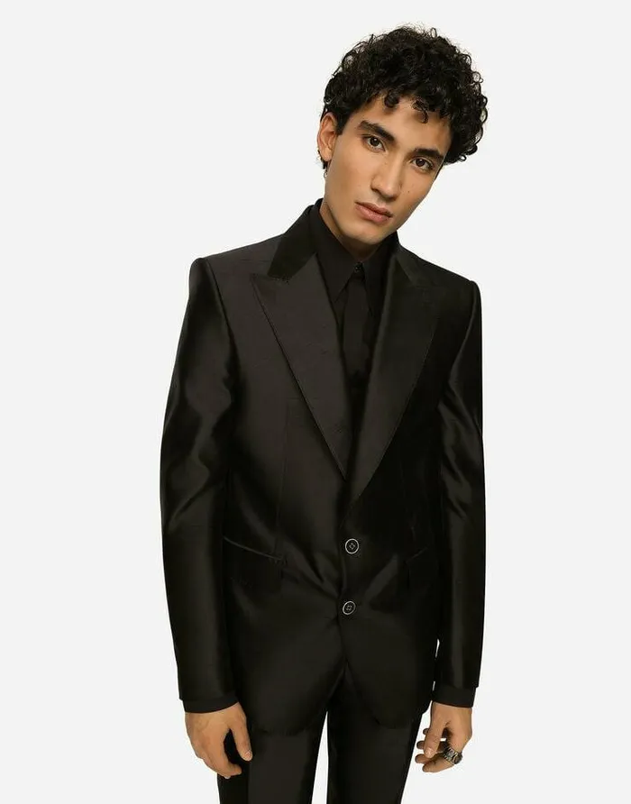 Dolce and Gabbana Suits And Blazers Men Singlebreasted Siciliafit Suit Black Dolce and Gabbana Suits And Blazers Men Singlebreasted Siciliafit Suit Black