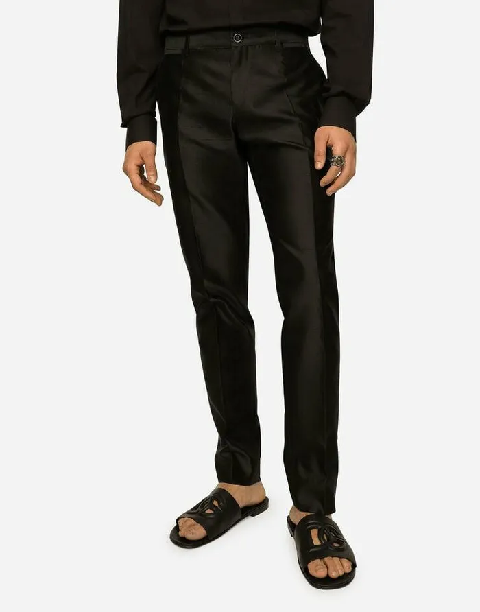 Dolce and Gabbana Suits And Blazers Men Singlebreasted Siciliafit Suit Black Dolce and Gabbana Suits And Blazers Men Singlebreasted Siciliafit Suit Black