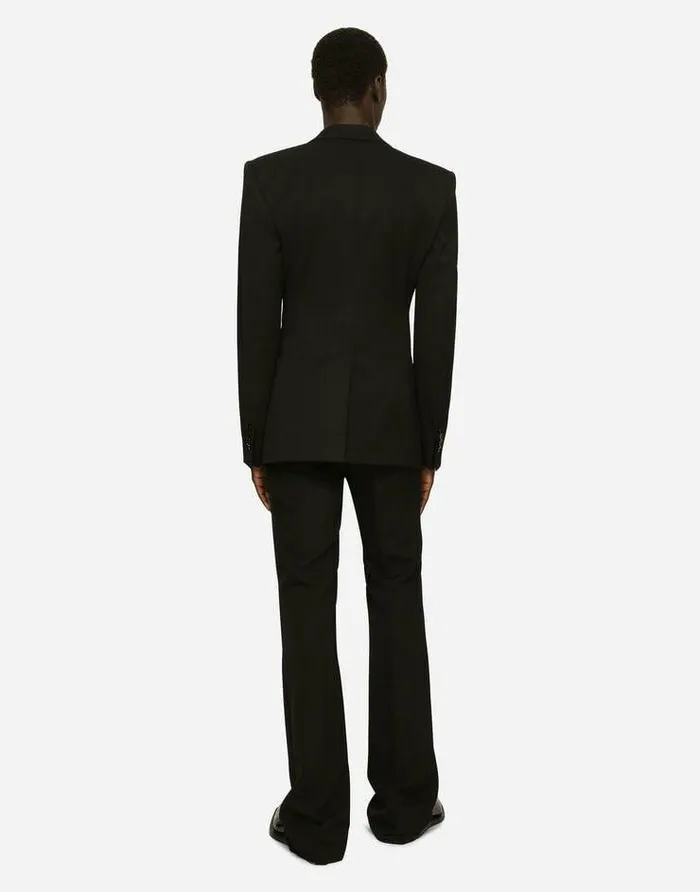 Dolce and Gabbana Suits And Blazers Men Singlebreasted Wool Faille Sicilia Jacket Black Dolce and Gabbana Suits And Blazers Men Singlebreasted Wool Faille Sicilia Jacket Black