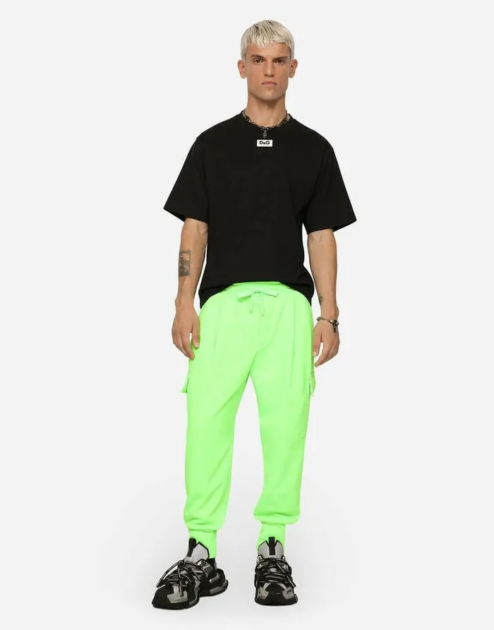Dolce and Gabbana TShirts And Polos Men Cotton Tshirt With DG Patch Black Dolce and Gabbana TShirts And Polos Men Cotton Tshirt With DG Patch Black