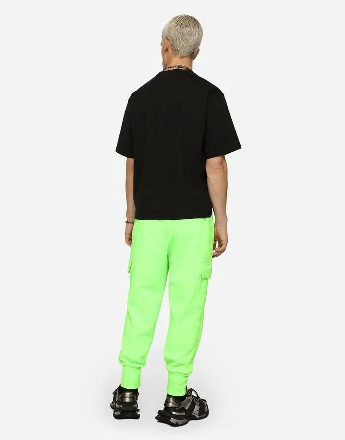 Dolce and Gabbana TShirts And Polos Men Cotton Tshirt With DG Patch Black Dolce and Gabbana TShirts And Polos Men Cotton Tshirt With DG Patch Black