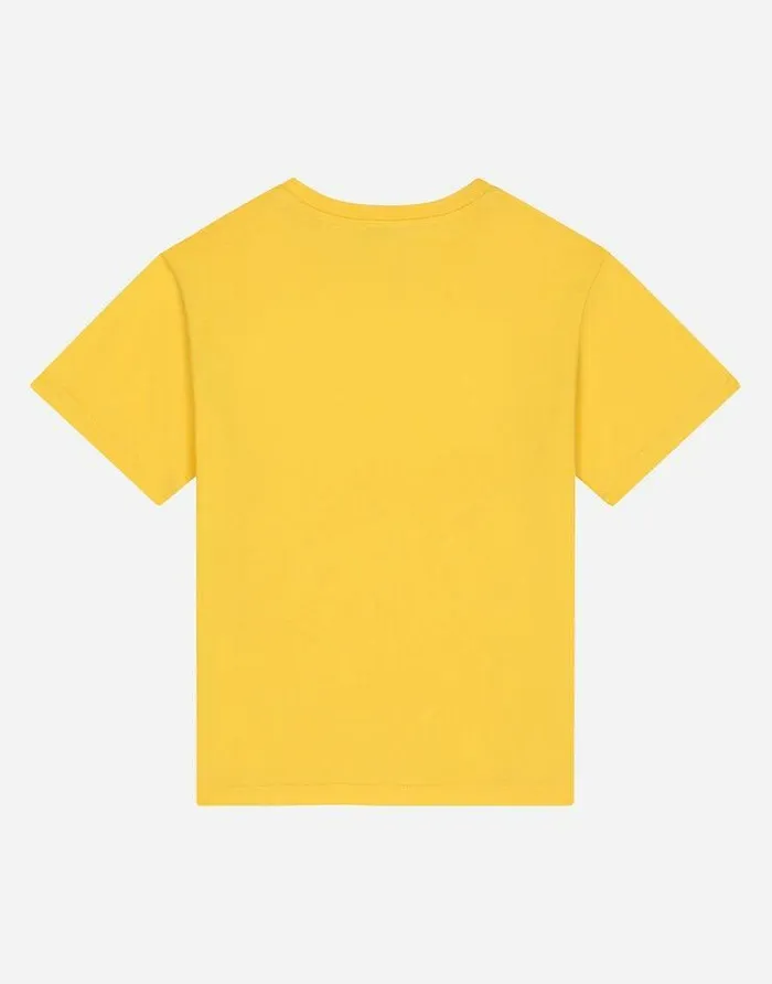 Dolce and Gabbana TShirts And Sweatshirts Children Jersey Tshirt With Embossed Logo Yellow Dolce and Gabbana TShirts And Sweatshirts Children Jersey Tshirt With Embossed Logo Yellow