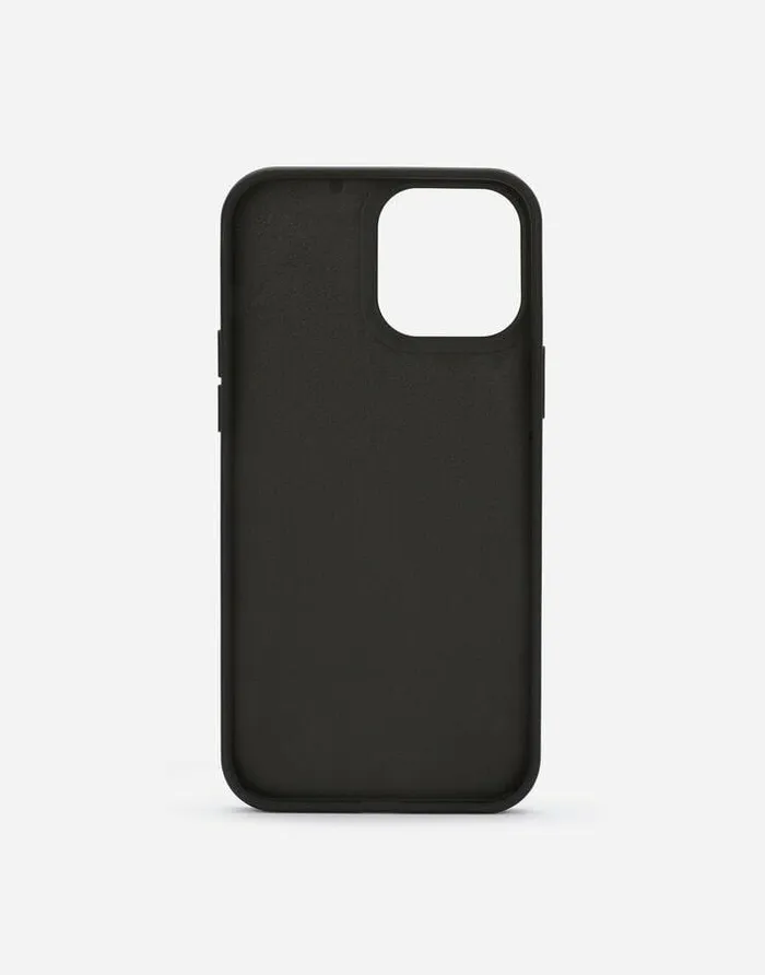 Dolce and Gabbana Technology Women Calfskin DG Logo IPhone 13 Pro Max Cover Black Dolce and Gabbana Technology Women Calfskin DG Logo IPhone 13 Pro Max Cover Black