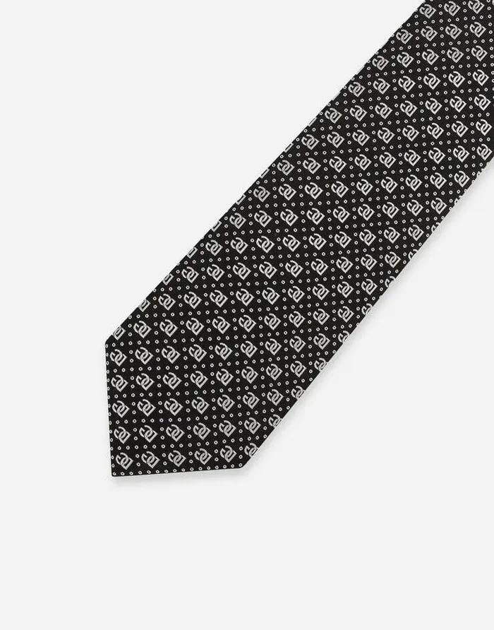 Dolce and Gabbana Ties And Pocket Squares Men 8cm Silk Jacquard Blade Tie With DG Logo Multicolor Dolce and Gabbana Ties And Pocket Squares Men 8cm Silk Jacquard Blade Tie With DG Logo Multicolor
