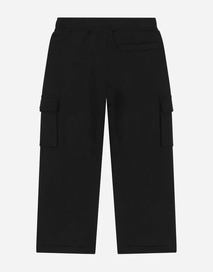 Dolce and Gabbana Trousers And Shorts Children Jersey Jogging Pants Black Dolce and Gabbana Trousers And Shorts Children Jersey Jogging Pants Black