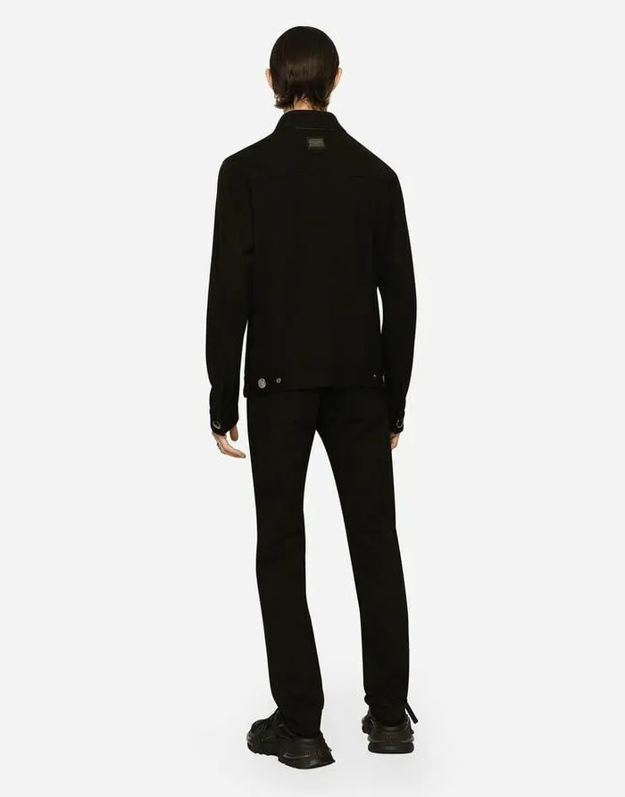 Dolce and Gabbana Trousers And Shorts Men Fivepocket Stretch Jersey Pants Black Dolce and Gabbana Trousers And Shorts Men Fivepocket Stretch Jersey Pants Black