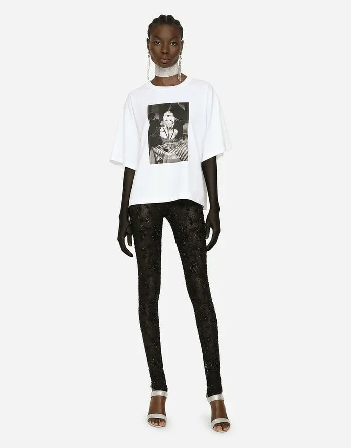 Dolce and Gabbana Trousers And Shorts Women KIM DOLCEandGABBANA Tulle Leggings With Embroidery Multicolor Dolce and Gabbana Trousers And Shorts Women KIM DOLCEandGABBANA Tulle Leggings With Embroidery Multicolor