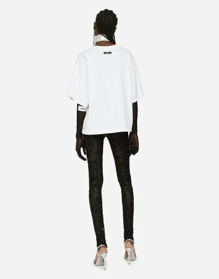Dolce and Gabbana Trousers And Shorts Women KIM DOLCEandGABBANA Tulle Leggings With Embroidery Multicolor Dolce and Gabbana Trousers And Shorts Women KIM DOLCEandGABBANA Tulle Leggings With Embroidery Multicolor
