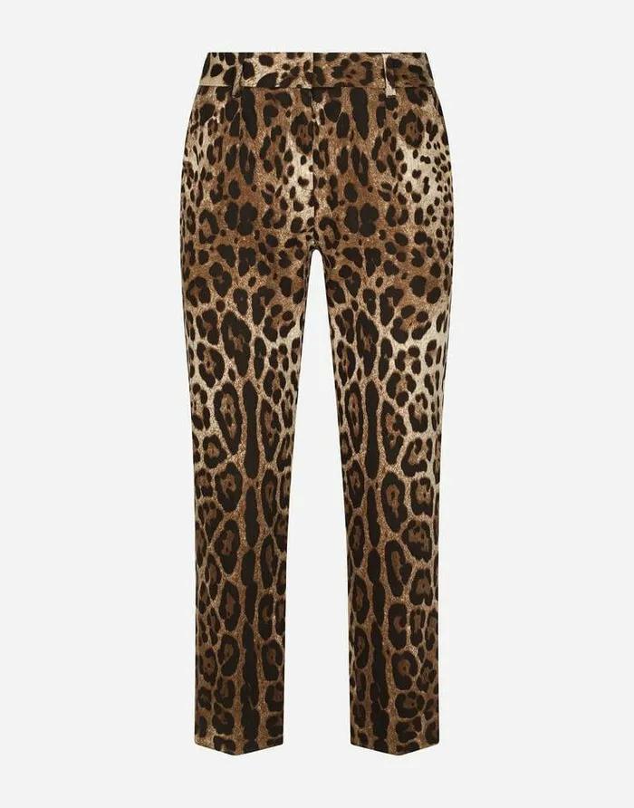 Dolce and Gabbana Trousers And Shorts Women Leopardprint Drill Pants Animal Print Dolce and Gabbana Trousers And Shorts Women Leopardprint Drill Pants Animal Print