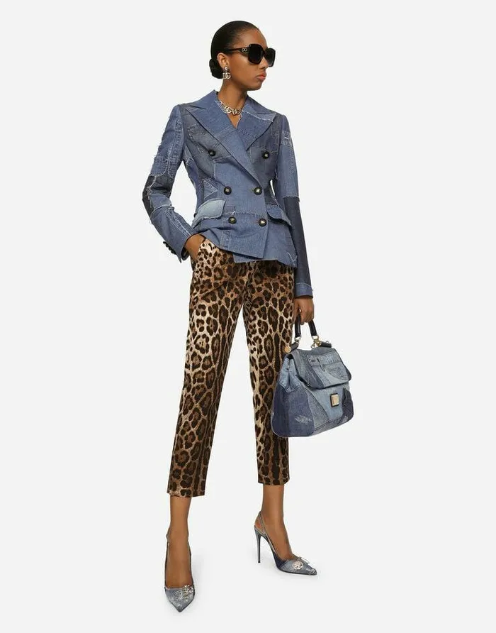 Dolce and Gabbana Trousers And Shorts Women Leopardprint Drill Pants Animal Print Dolce and Gabbana Trousers And Shorts Women Leopardprint Drill Pants Animal Print