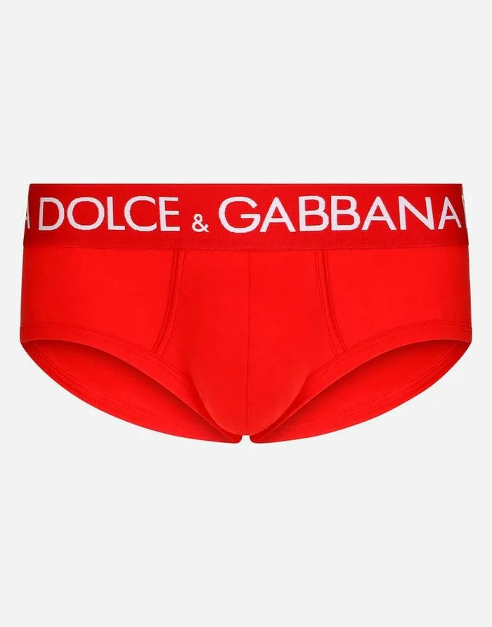 Dolce and Gabbana Underwear And Loungewear Men Twoway Stretch Jersey Brando Briefs Red Dolce and Gabbana Underwear And Loungewear Men Twoway Stretch Jersey Brando Briefs Red