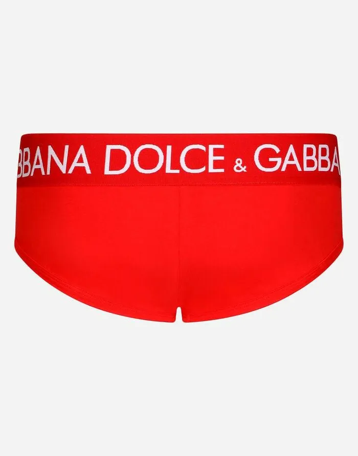 Dolce and Gabbana Underwear And Loungewear Men Twoway Stretch Jersey Brando Briefs Red Dolce and Gabbana Underwear And Loungewear Men Twoway Stretch Jersey Brando Briefs Red