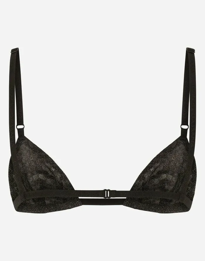 Dolce and Gabbana Underwear Women Rhinestoned Bra Multicolor