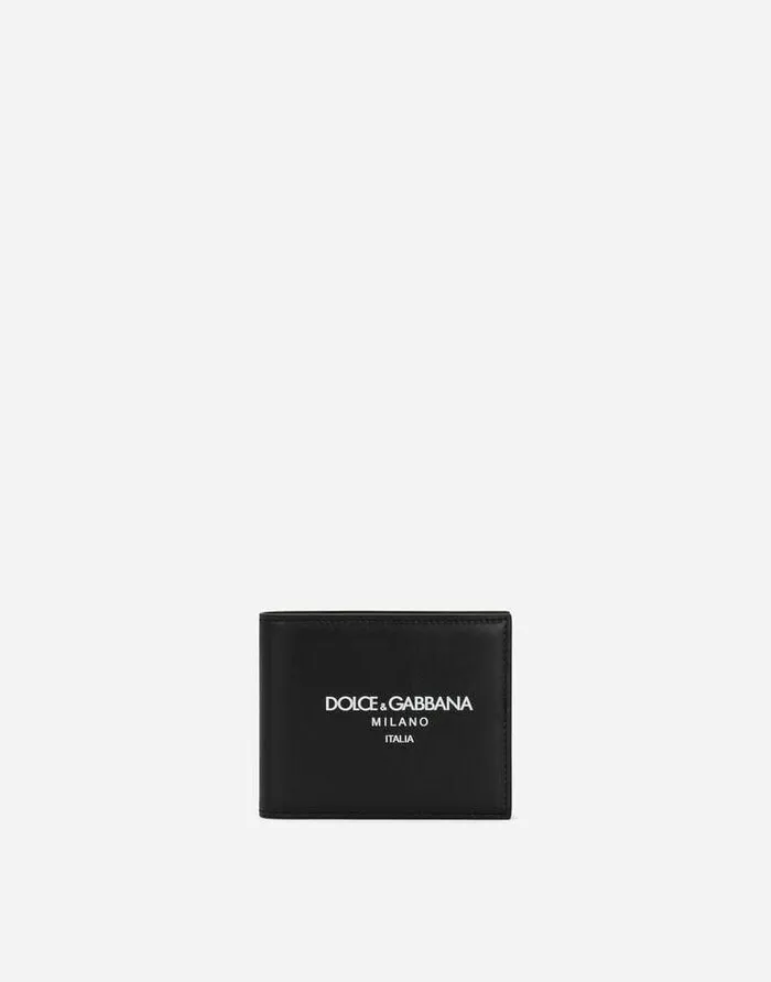 Dolce and Gabbana Wallets And Small Leather Goods Men Calfskin Bifold Wallet With Logo Multicolor Dolce and Gabbana Wallets And Small Leather Goods Men Calfskin Bifold Wallet With Logo Multicolor