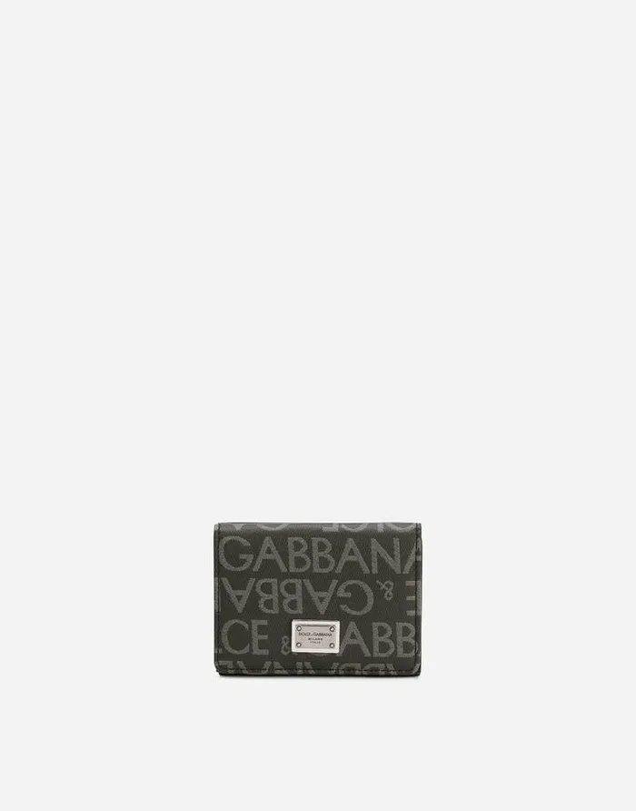 Dolce and Gabbana Wallets And Small Leather Goods Men Coated Jacquard French Flap Wallet Multicolor Dolce and Gabbana Wallets And Small Leather Goods Men Coated Jacquard French Flap Wallet Multicolor
