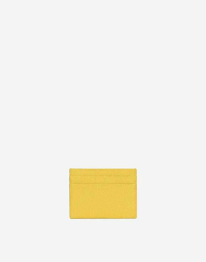 Dolce and Gabbana Wallets And Small Leather Goods Women Dauphine Calfskin Card Holder Yellow Dolce and Gabbana Wallets And Small Leather Goods Women Dauphine Calfskin Card Holder Yellow