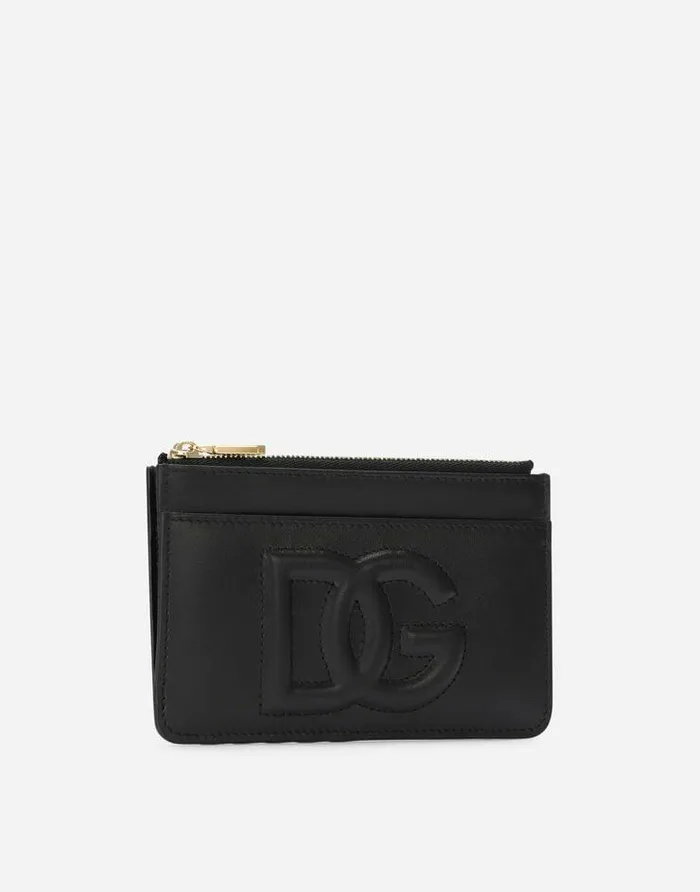 Dolce and Gabbana Wallets And Small Leather Goods Women Medium Calfskin DG Logo Card Holder Black Dolce and Gabbana Wallets And Small Leather Goods Women Medium Calfskin DG Logo Card Holder Black