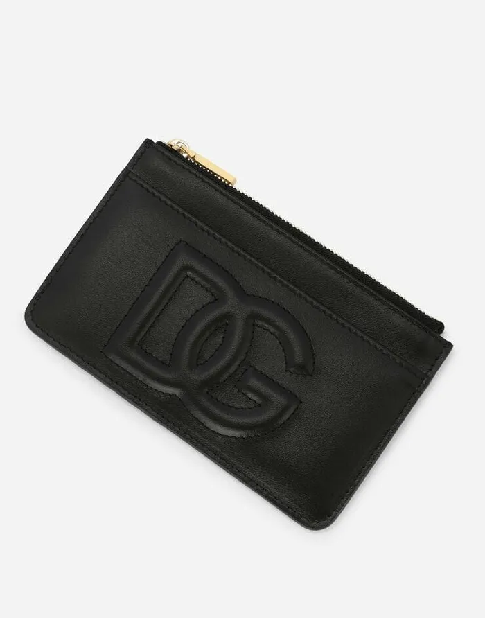 Dolce and Gabbana Wallets And Small Leather Goods Women Medium Calfskin DG Logo Card Holder Black Dolce and Gabbana Wallets And Small Leather Goods Women Medium Calfskin DG Logo Card Holder Black