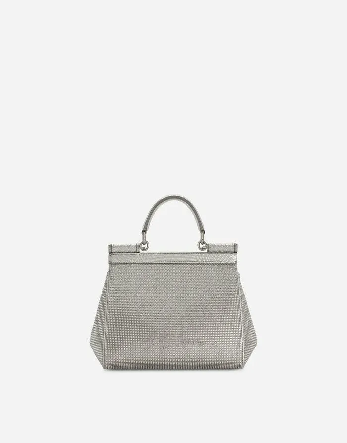 Dolce and Gabbana Wear It Like DGCelebs Women KIM DOLCEandGABBANA Medium Sicily Handbag Silver Dolce and Gabbana Wear It Like DGCelebs Women KIM DOLCEandGABBANA Medium Sicily Handbag Silver