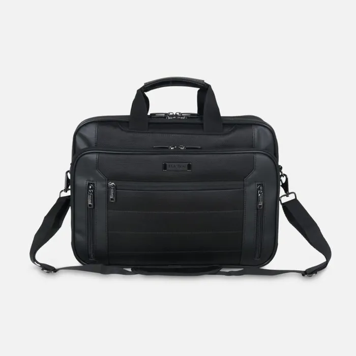 DoubleGusset Nylon Portfolio Bag Black Men Kenneth Cole Bags