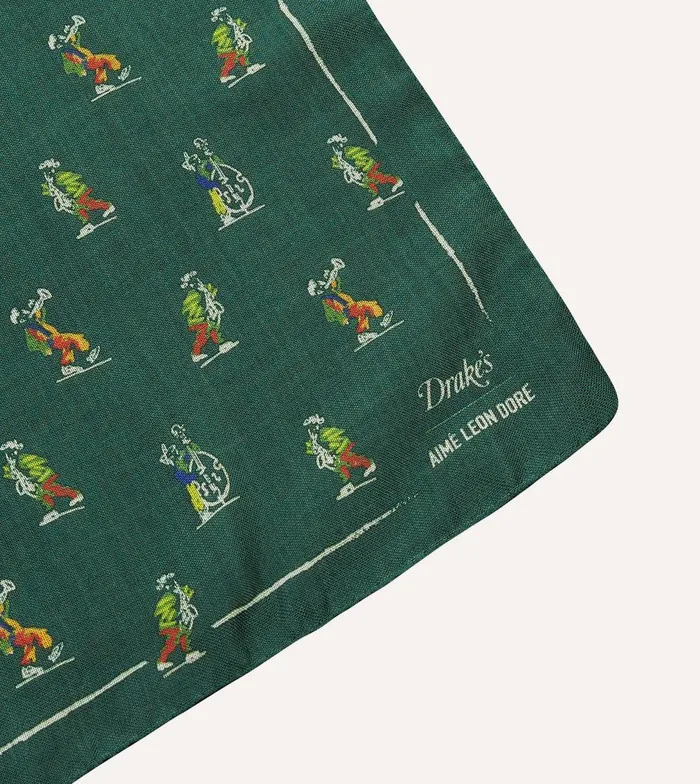 Drake039s ALD Drake039s Green Graphic Bandana 8211 Accessories