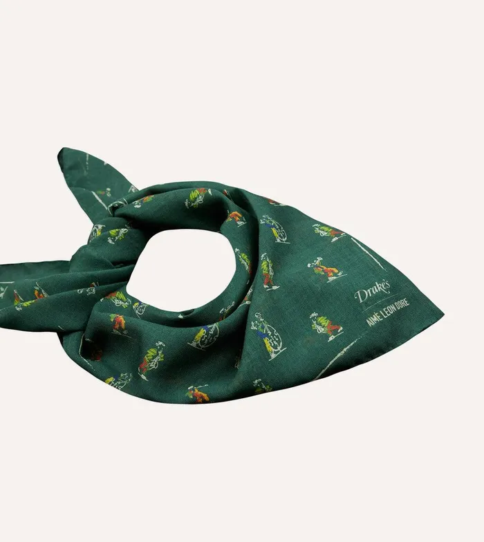 Drake039s ALD Drake039s Green Graphic Bandana 8211 Accessories
