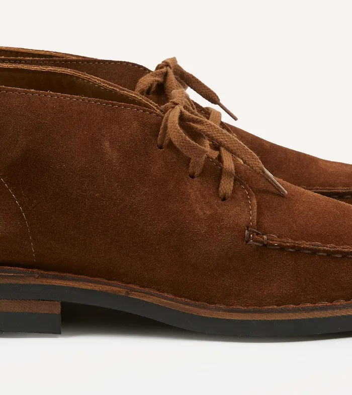 Drake039s Crosby MocToe Chukka Boot Light Brown Roughout Suede With Rubber Sole 8211 Footwear