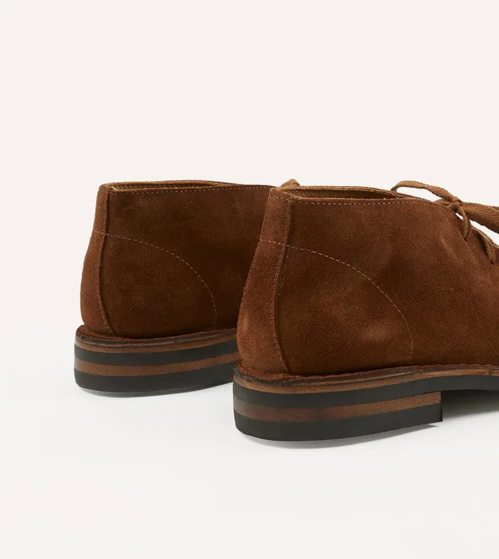 Drake039s Crosby MocToe Chukka Boot Light Brown Roughout Suede With Rubber Sole 8211 Footwear