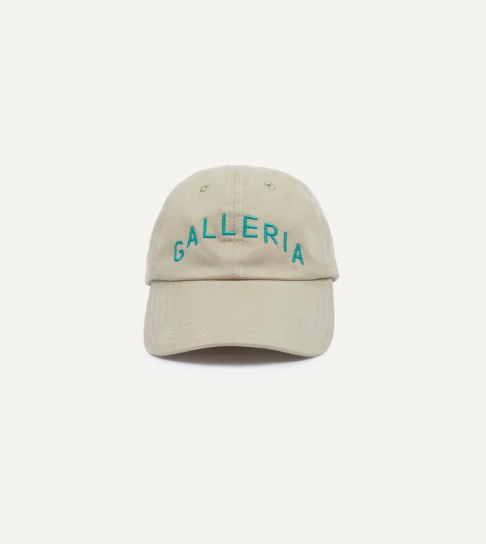 Drake039s Ecru Galleria Emblem Cotton Twill Baseball Cap 8211 Accessories