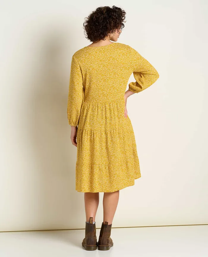 Dresses Women8217s ToadandCo Manzana Tiered Long Sleeve Dress Pike Ditsy Print
