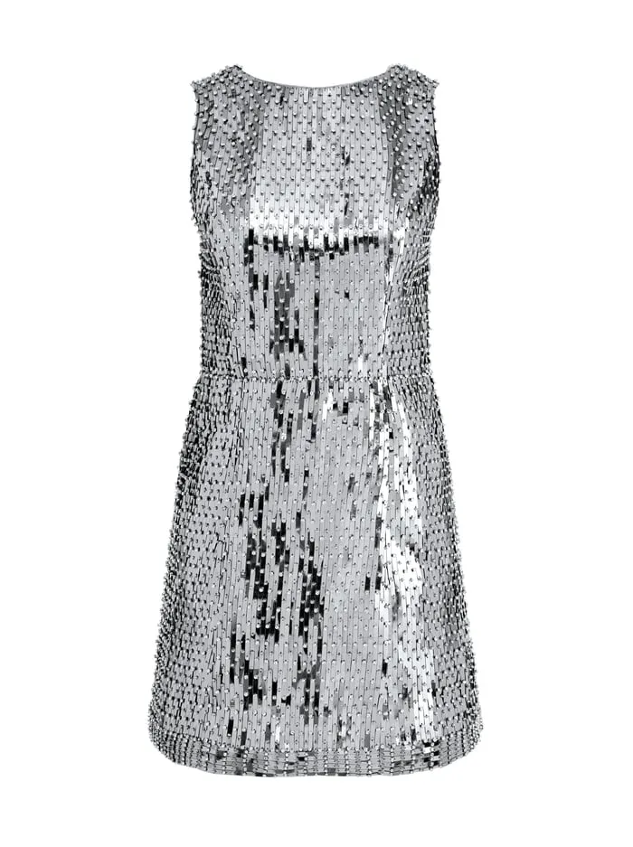 Dresses Women Alice Olivia Lindsey Embellished Mini Gown Silver