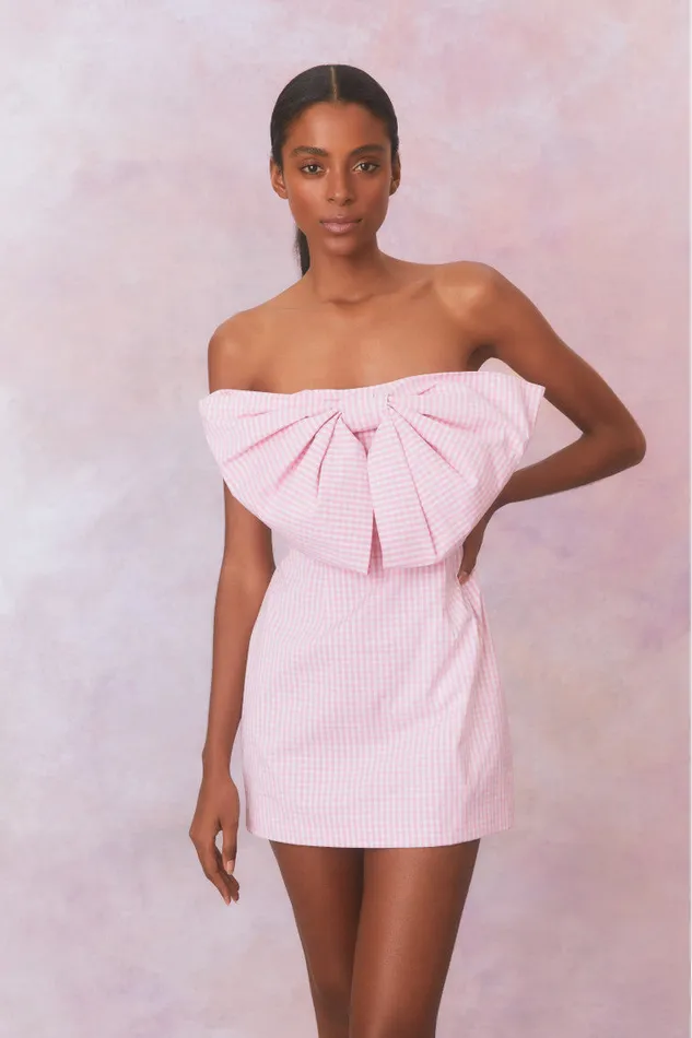 Dresses WomenKids LoveShackFancy Bellica Gingham Mini Dress Sunkissed Rose