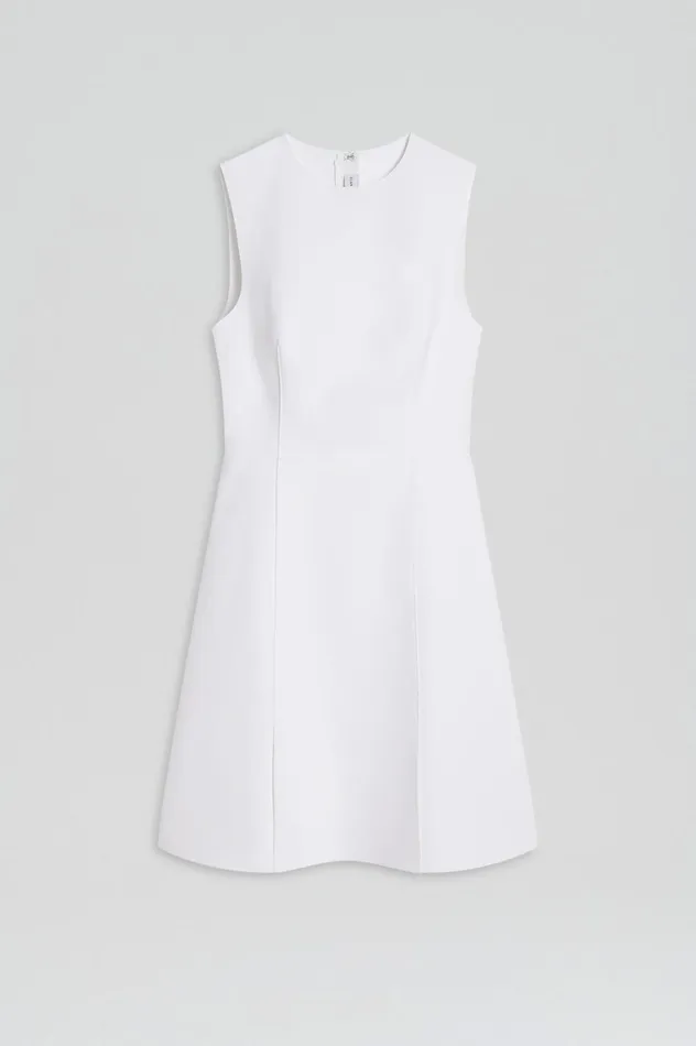 Dresses Women Scanlan Theodore SCUBA MINI DRESS White Dresses Women Scanlan Theodore SCUBA MINI DRESS White