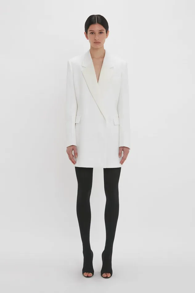 Dresses Women Victoria Beckham Exclusive Fold Shoulder Detail Dress In Ivory
