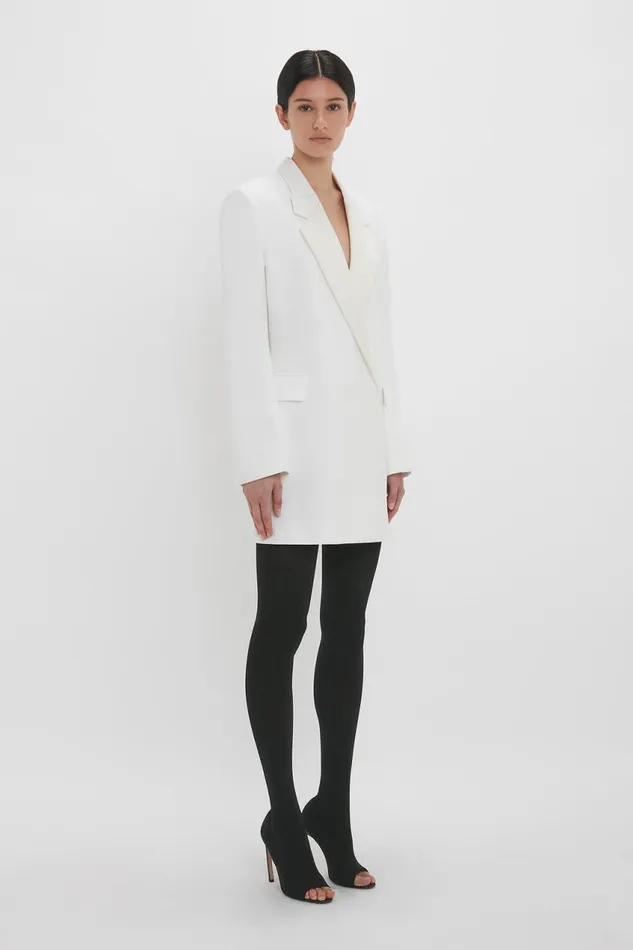 Dresses Women Victoria Beckham Exclusive Fold Shoulder Detail Dress In Ivory