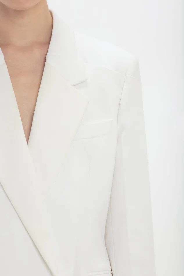 Dresses Women Victoria Beckham Exclusive Fold Shoulder Detail Dress In Ivory