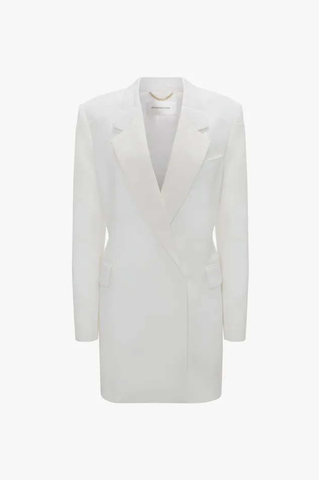Dresses Women Victoria Beckham Exclusive Fold Shoulder Detail Dress In Ivory