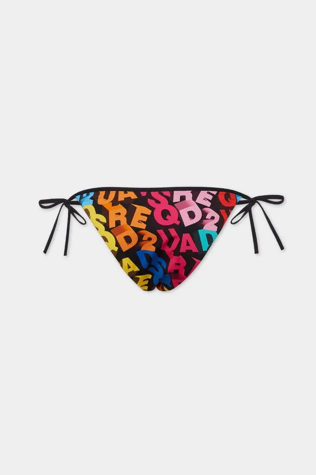 Dsquared2 Beachwear Allover Logo Bikini Brief Fantasy 8211 Women