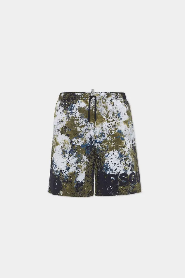 Dsquared2 Beachwear Canadian Camouflage Swim Boxer Military Green 8211 Men