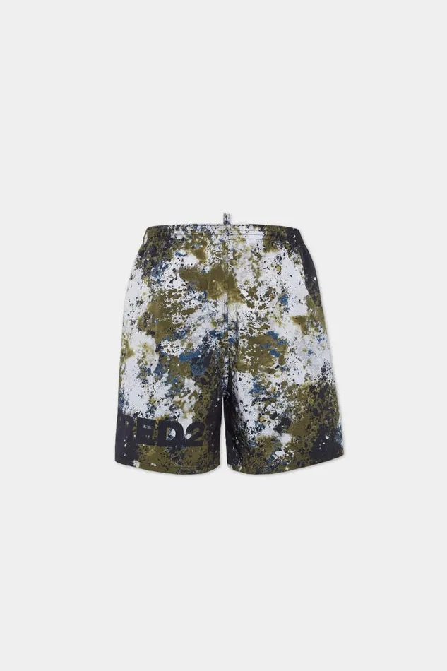 Dsquared2 Beachwear Canadian Camouflage Swim Boxer Military Green 8211 Men