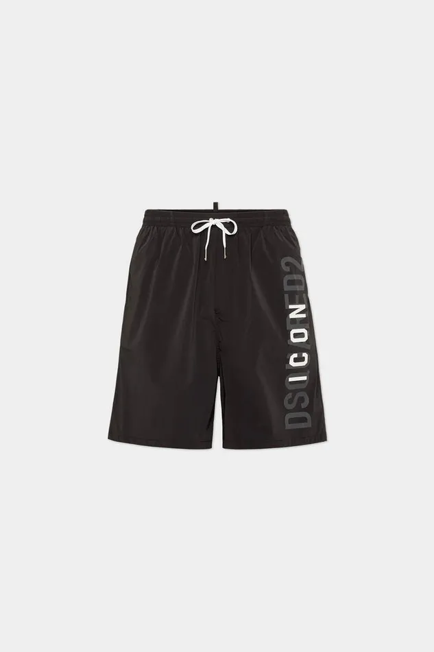 Dsquared2 Beachwear Icon Swim Boxer Blackwhite 8211 Men