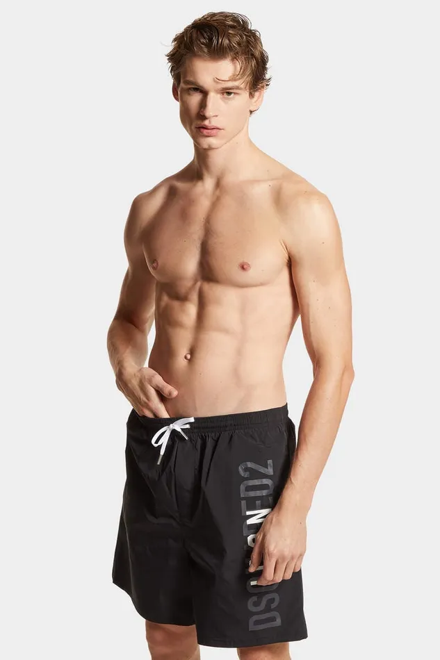 Dsquared2 Beachwear Icon Swim Boxer Blackwhite 8211 Men