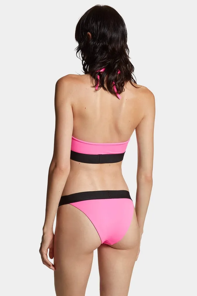Dsquared2 Beachwear Logo Bikini Brief Pink 8211 Women