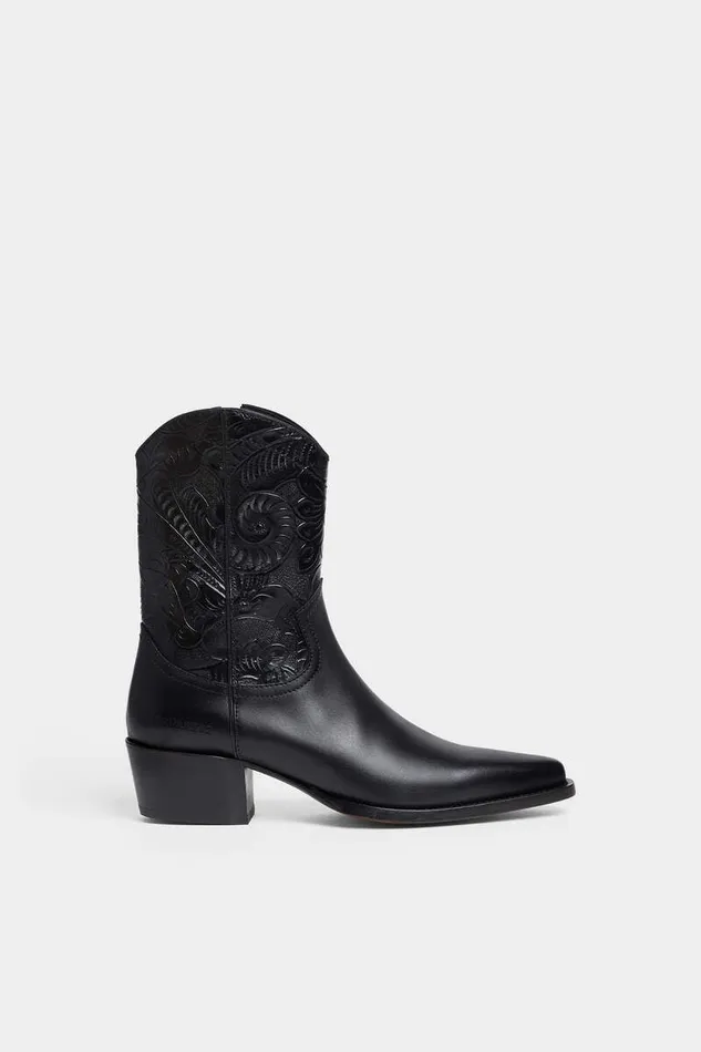 Dsquared2 Boots City Nights Cowboy Boots Black 8211 Men