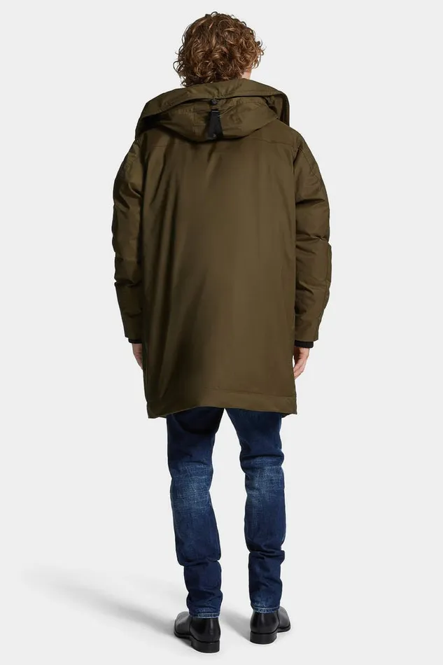 Dsquared2 Coats and Outerwear Techno Down Parka Kaban Beech Brown 8211 Men