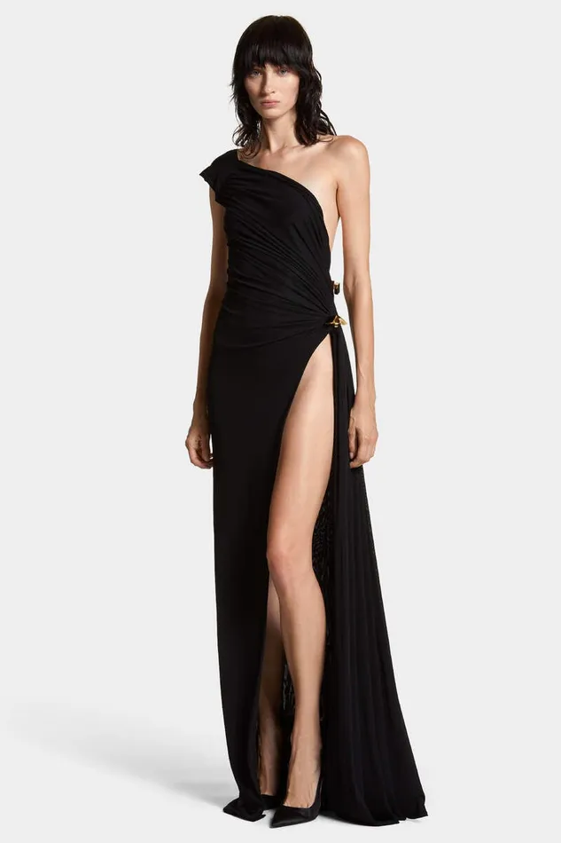 Dsquared2 Dresses and Jumpsuits One Shoulder Jersey Dress Black 8211 Women