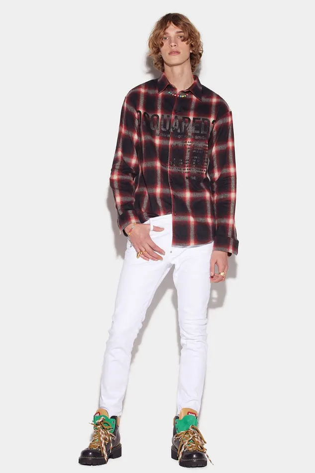 Dsquared2 Jeans Garment Dyed Skater Jeans White 8211 Men