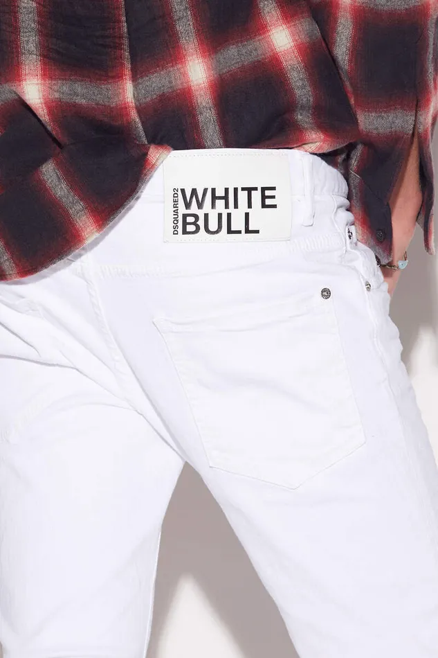 Dsquared2 Jeans Garment Dyed Skater Jeans White 8211 Men